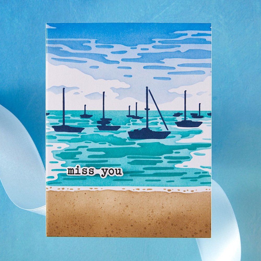 Hero Arts Color Layering Harbor Stencil Set sa306 miss