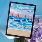 Hero Arts Color Layering Harbor Stencil Set sa306 thinking