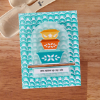 Hero Arts Color Layering Retro Rainbow Stencil Set sa303 spice