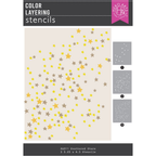 Hero Arts Color Layering Scattered Stars Stencil Set sa311