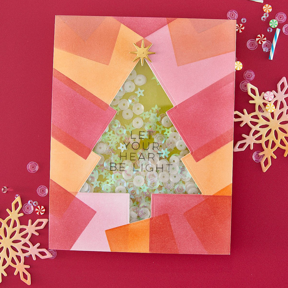 Hero Arts Color Layering Tree Stencil Set sa310 shaker