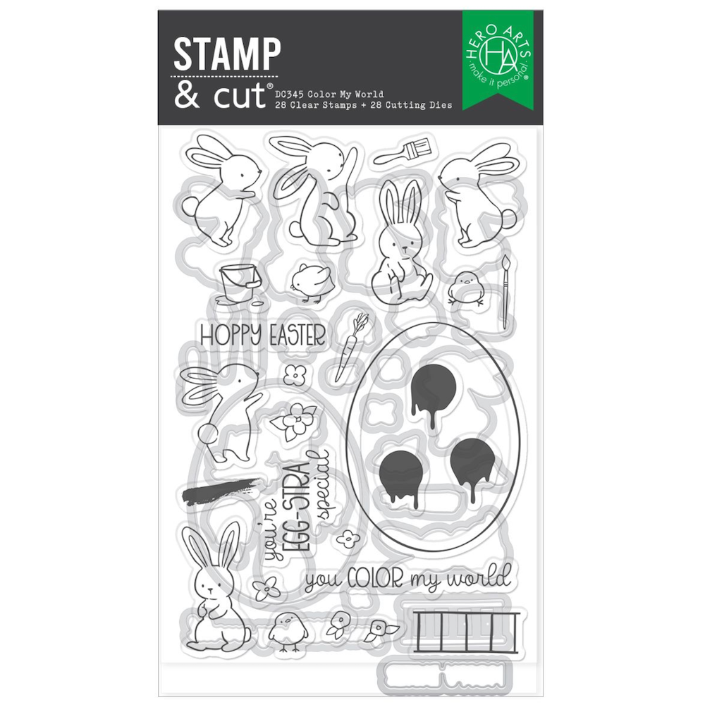 Hero Arts Color My World Clear Stamp and Die Set dc345