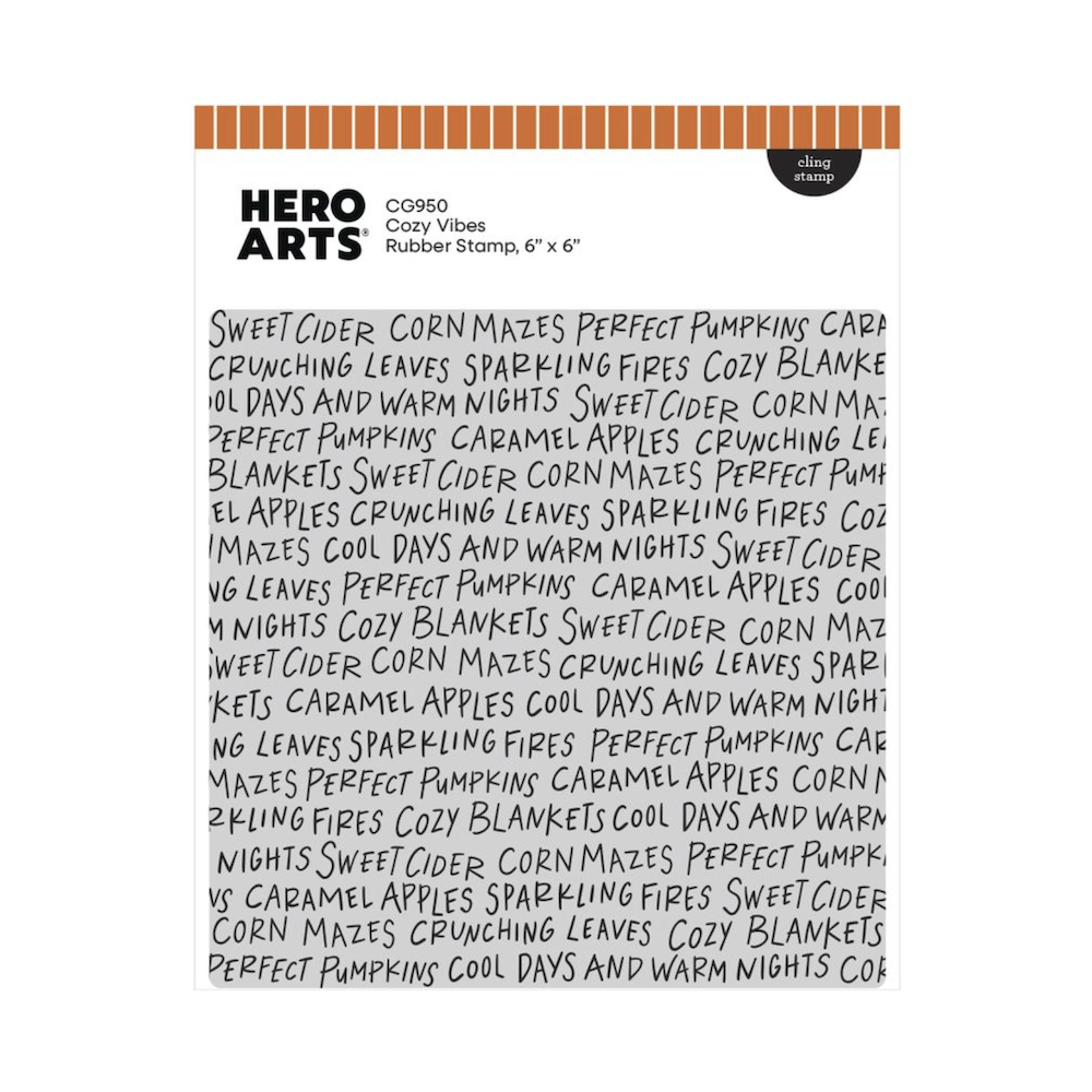 Hero Arts Cozy Vibes Cling Stamp cg950