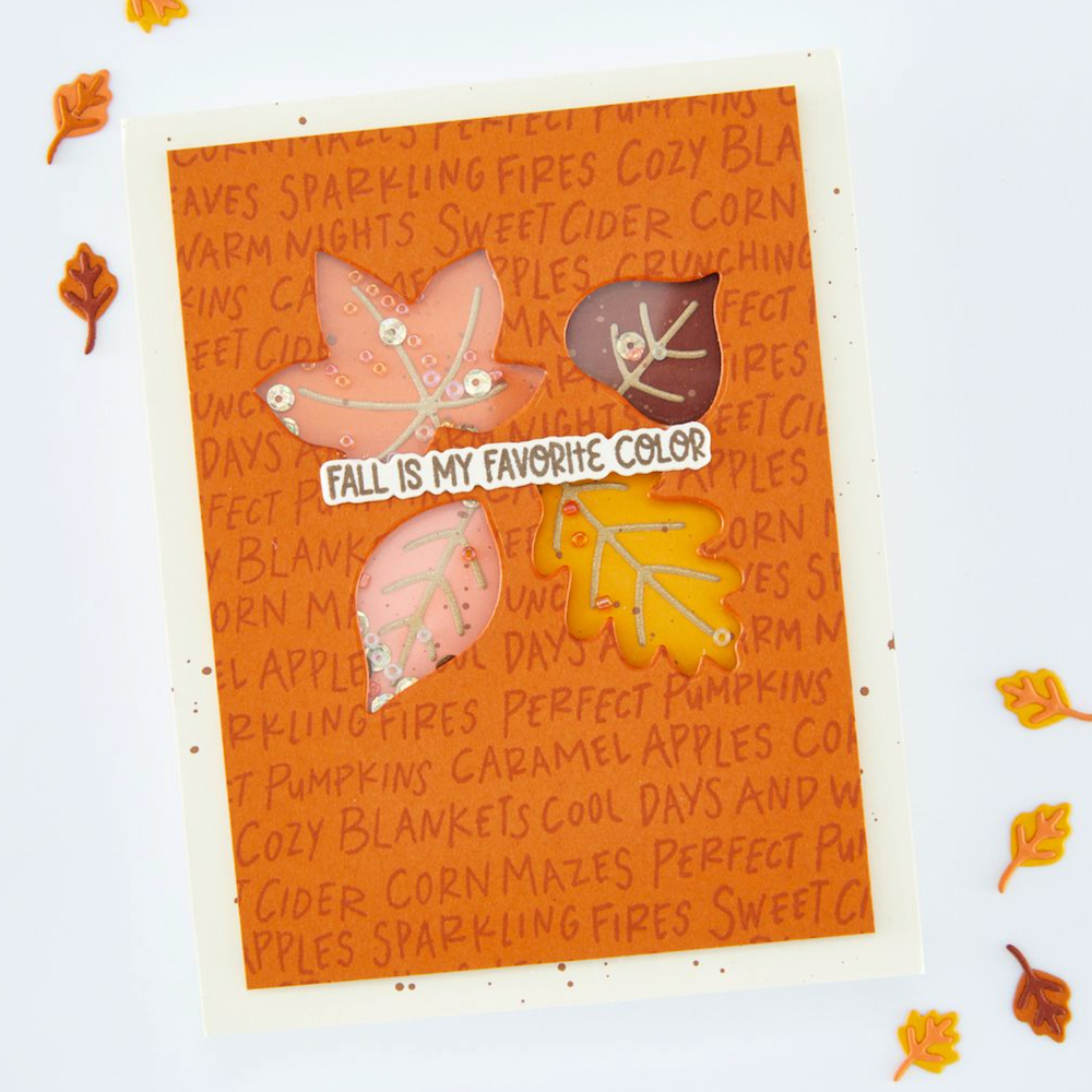 Hero Arts Cozy Vibes Cling Stamp cg950 fall is my favorite