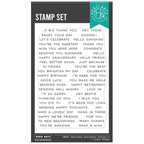 Hero Arts Everyday Sentiment Strips 2 Clear Stamp Set cm841