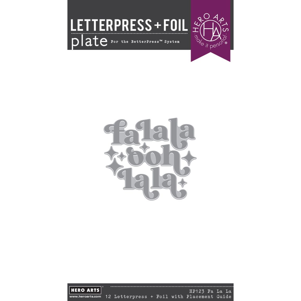 Hero Arts Fa La La BetterPress and Foil Set hp123