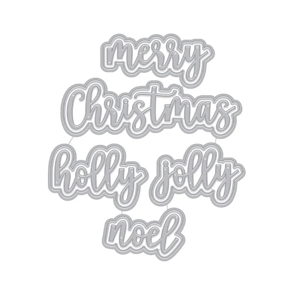 Hero Arts Fancy Dies CHRISTMAS WORDS DF092