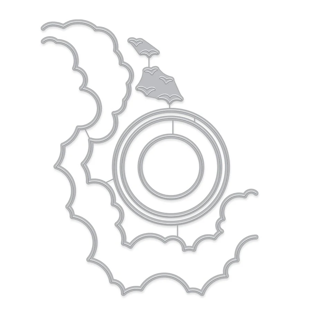 Hero Arts Fancy Dies CLOUDY SKY SCENE DI775