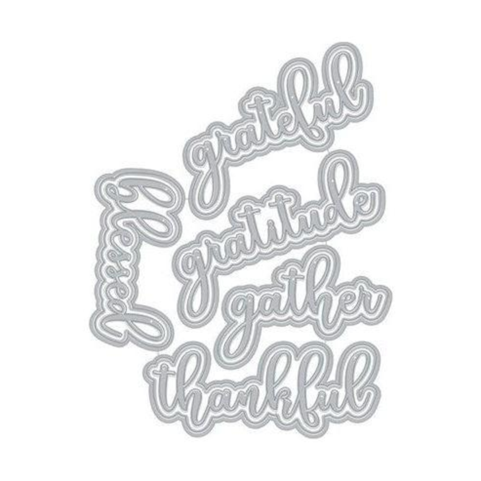 Hero Arts Fancy Dies GRATEFUL WORDS DF089