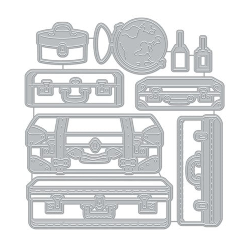 Hero Arts Fancy Dies LUGGAGE DF079
