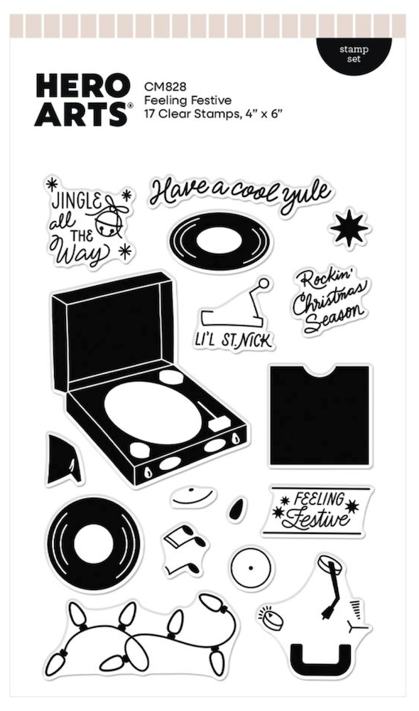 Hero Arts Feeling Festive Clear Stamp Set cm828