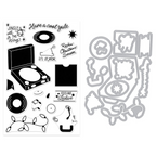 Hero Arts Feeling Festive Clear Stamp and Die Set dc335 product