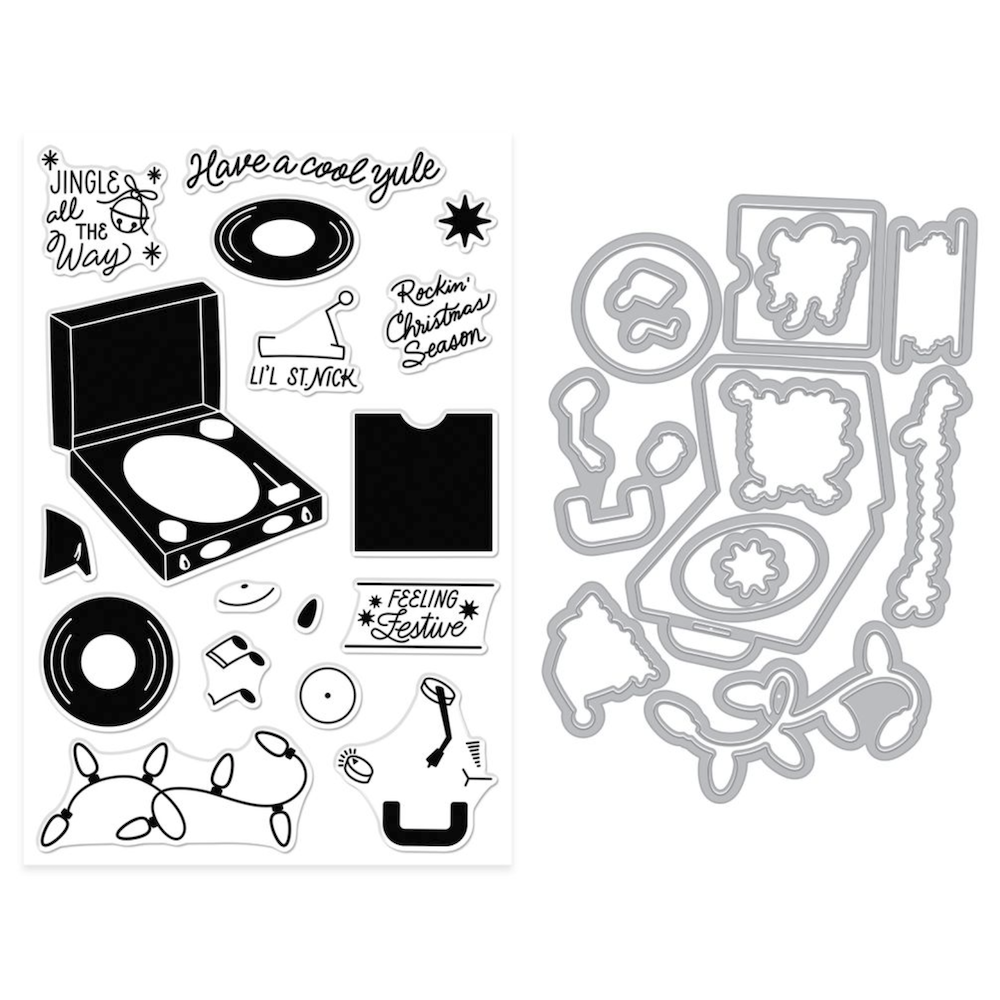 Hero Arts Feeling Festive Clear Stamp and Die Set dc335 product
