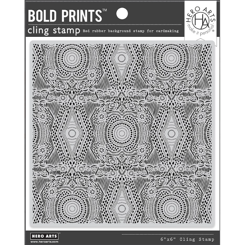 Hero Arts Festive Pattern Bold Prints Cling Stamp cg939*