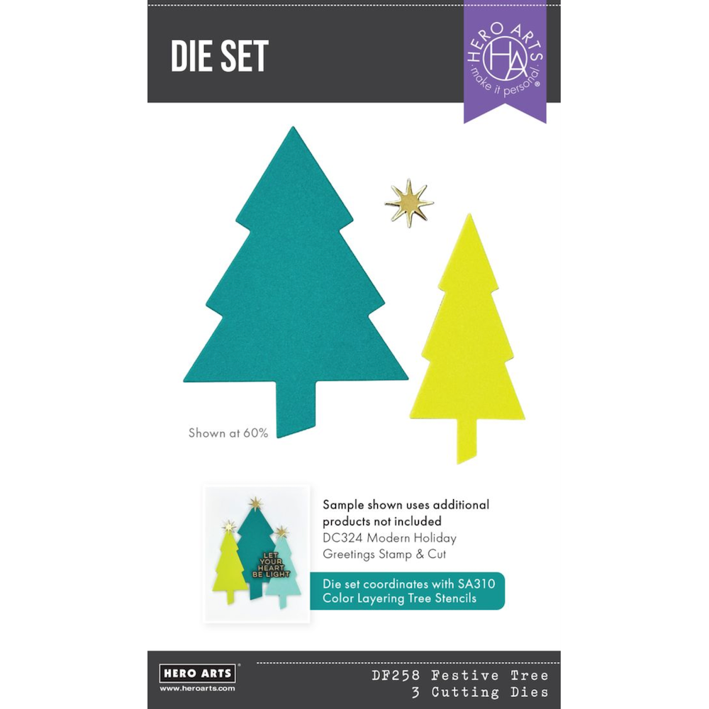 Hero Arts Festive Tree Die Set df258