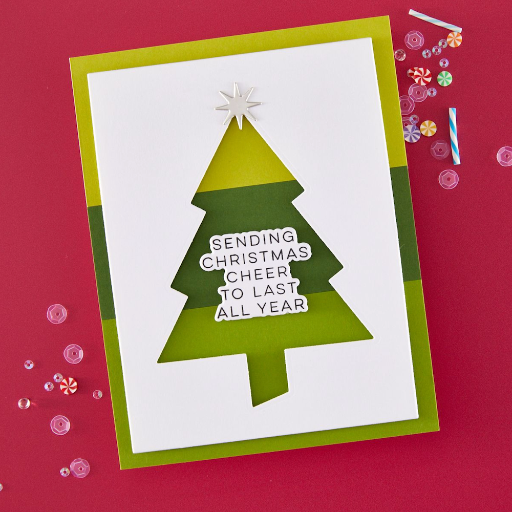 Hero Arts Festive Tree Die Set df258 cheer