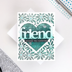 Hero Arts Friendly Type Rub-On Transfers rt149 friend