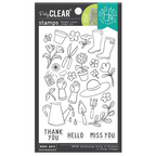 Hero Arts Gardening Tools & Flowers Clear Stamp Set cm788