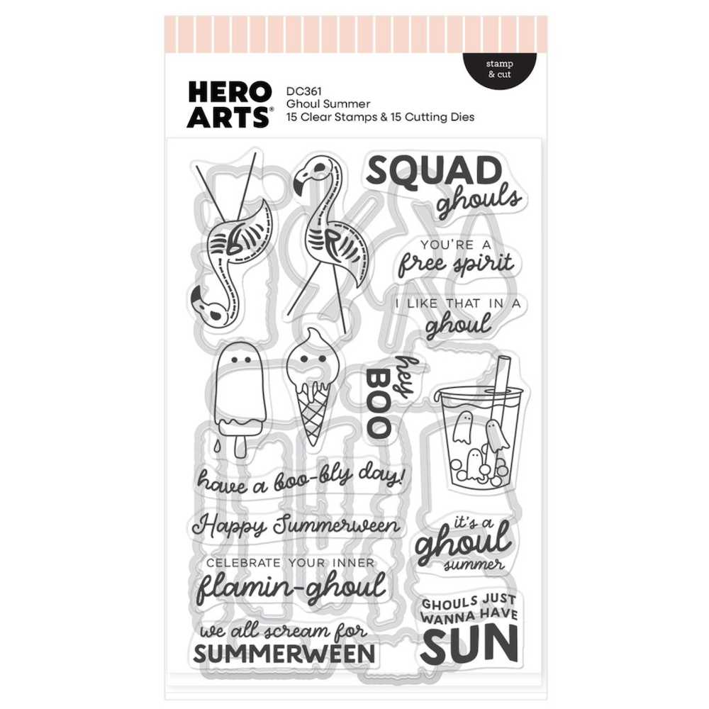 Hero Arts Ghoul Summer Clear Stamp and Die Set dc361