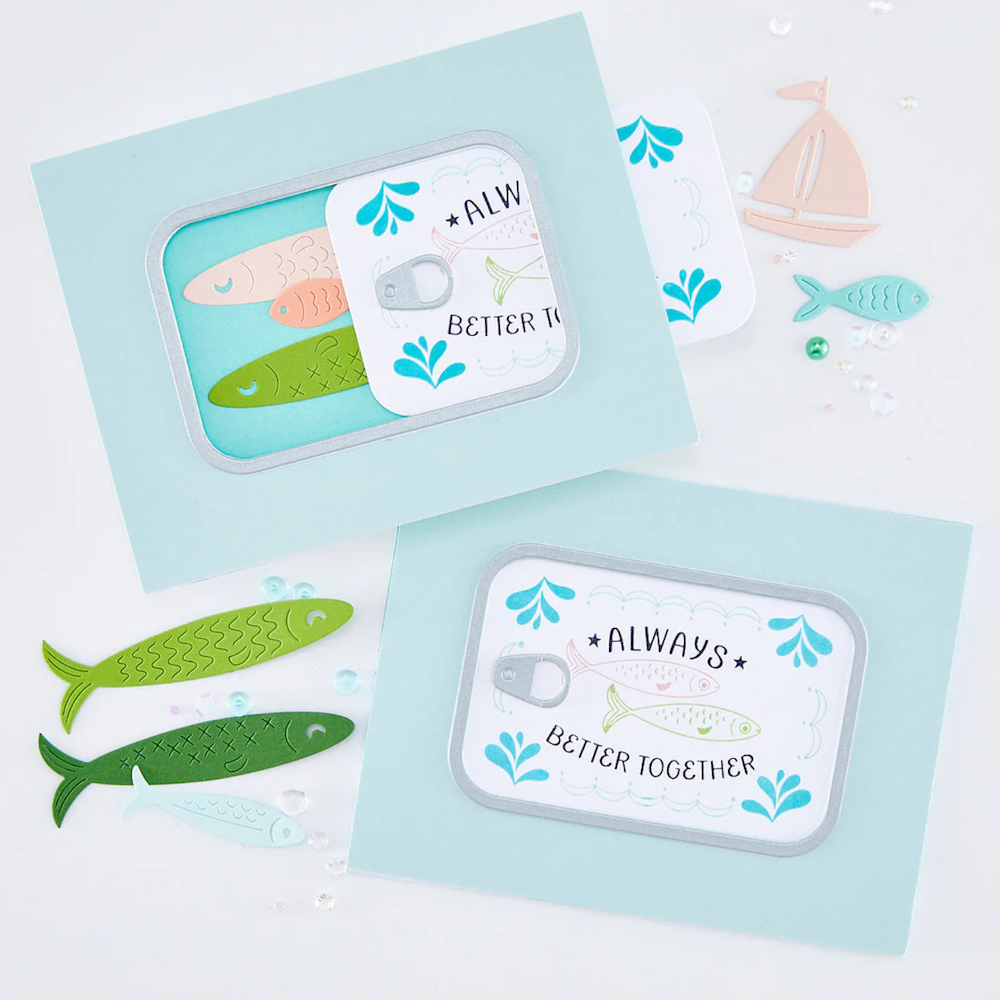 Hero Arts Glad We're Tight Letterpress and Foil Registration Set hp131 always