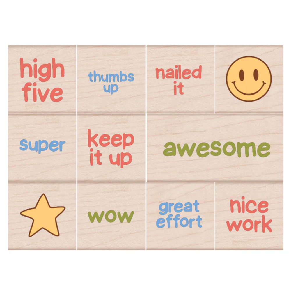 Hero Arts Gold Star Woodblock Stamp Set lp520