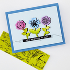 Hero Arts Grids & Icons Rub-On Transfers rt141 flower