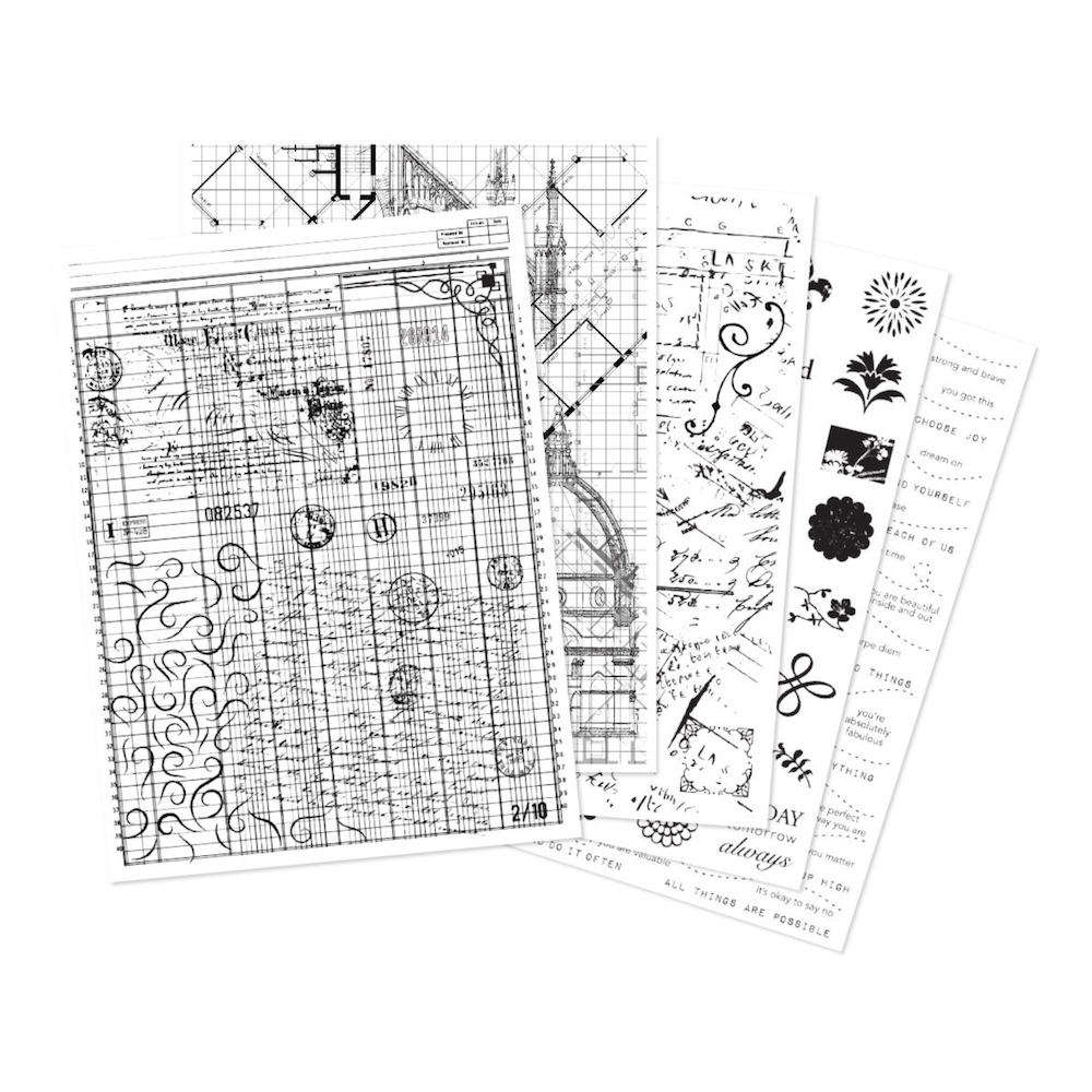 Hero Arts Grids & Icons Rub-On Transfers rt141 product