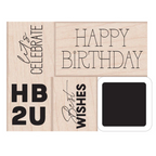 Hero Arts HB2U Woodblock Ink 'N Stamp Set lp517
