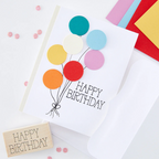Hero Arts HB2U Woodblock Ink 'N Stamp Set lp517 balloons