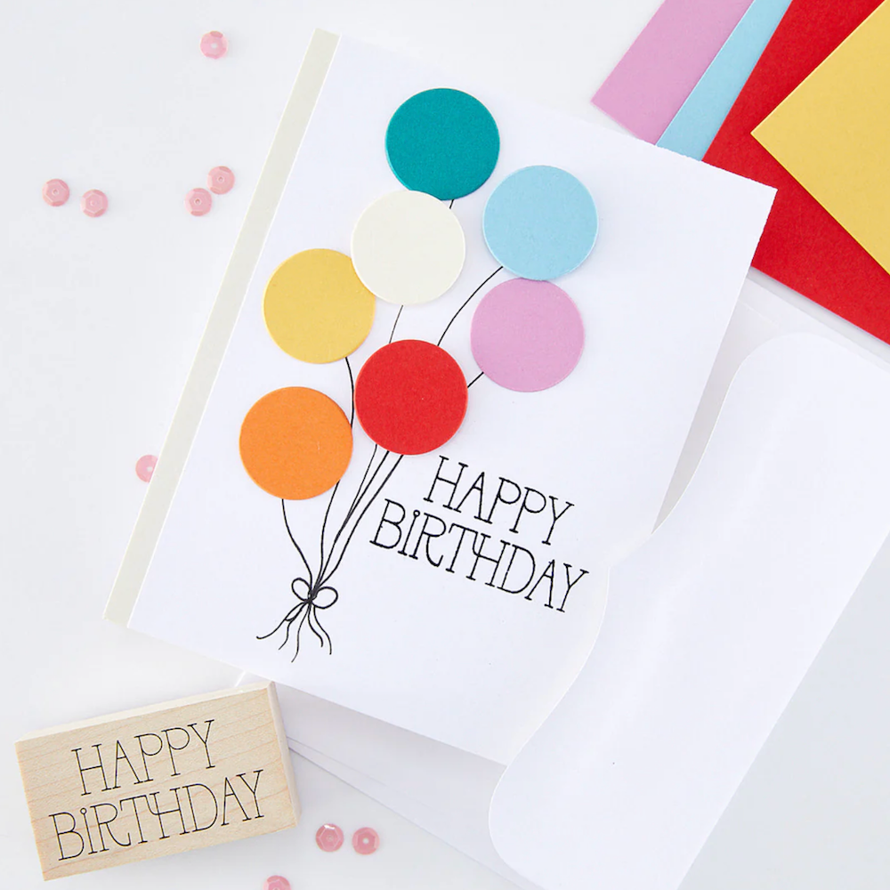 Hero Arts HB2U Woodblock Ink 'N Stamp Set lp517 balloons