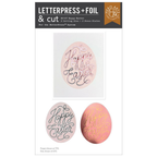 Hero Arts Happy Easter Letterpress Foil and Die Set hc107