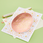 Hero Arts Happy Easter Letterpress Foil and Die Set hc107 egg