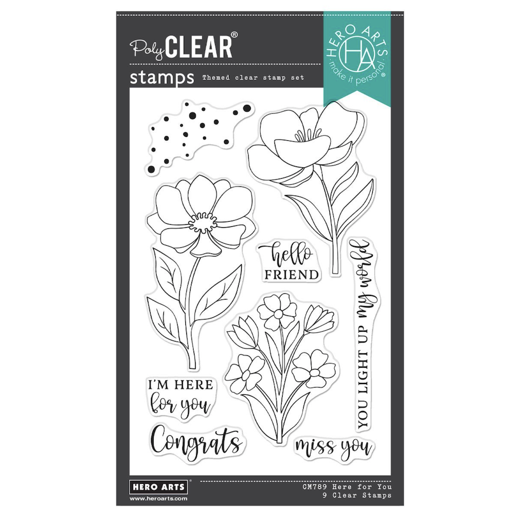 Hero Arts Here For You Clear Stamp Set cm789
