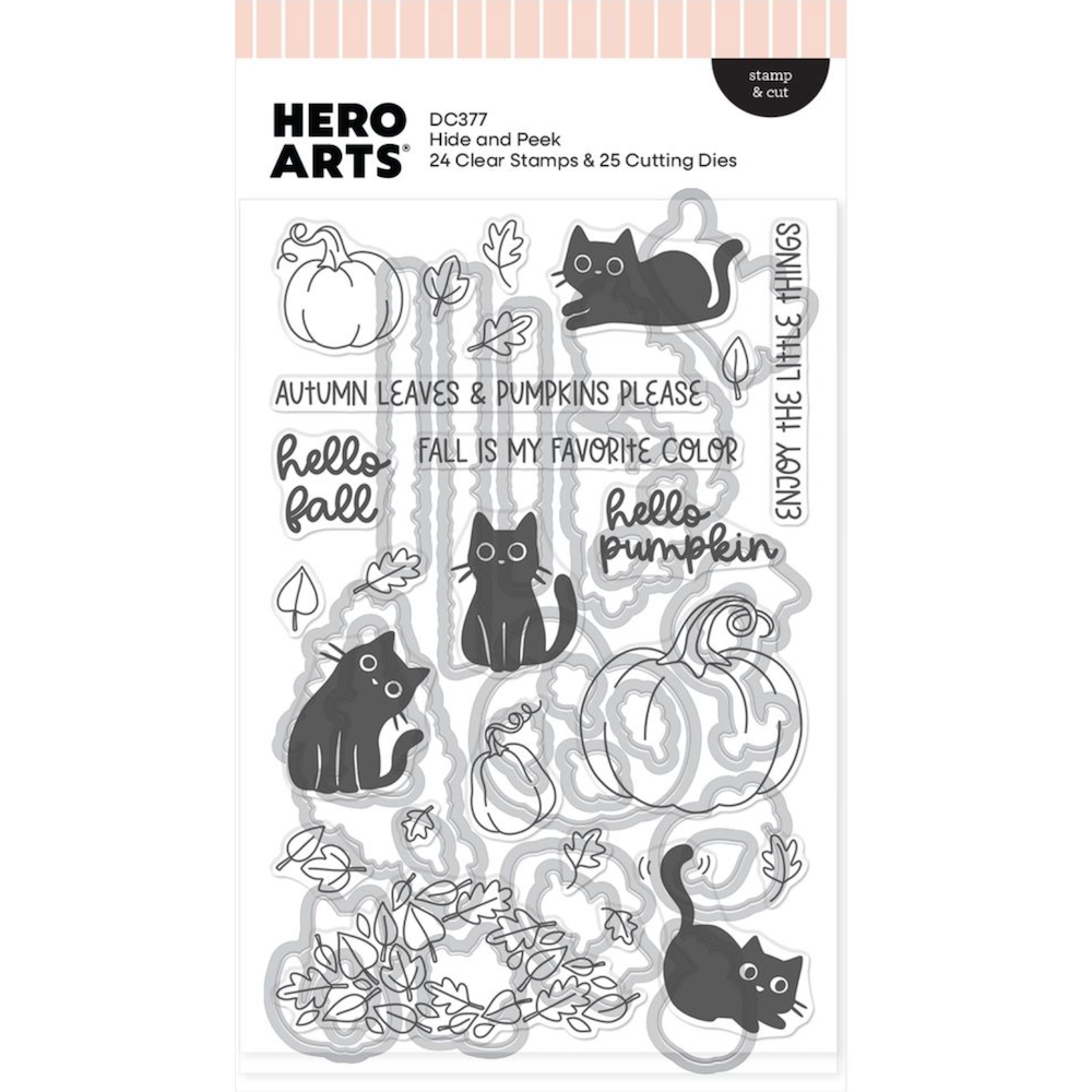 Hero Arts Hide and Peek Clear Stamp and Die Set dc377