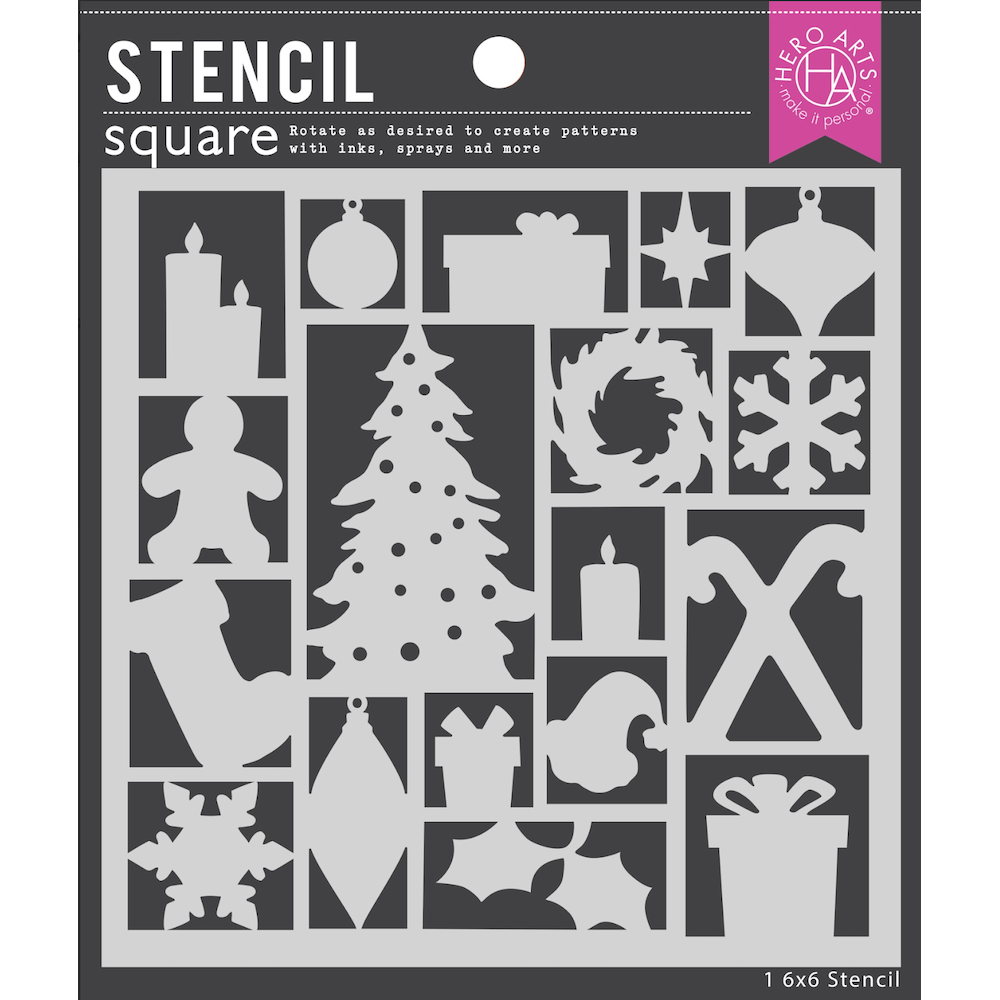 Hero Arts Holiday Assortment Stencil sa289