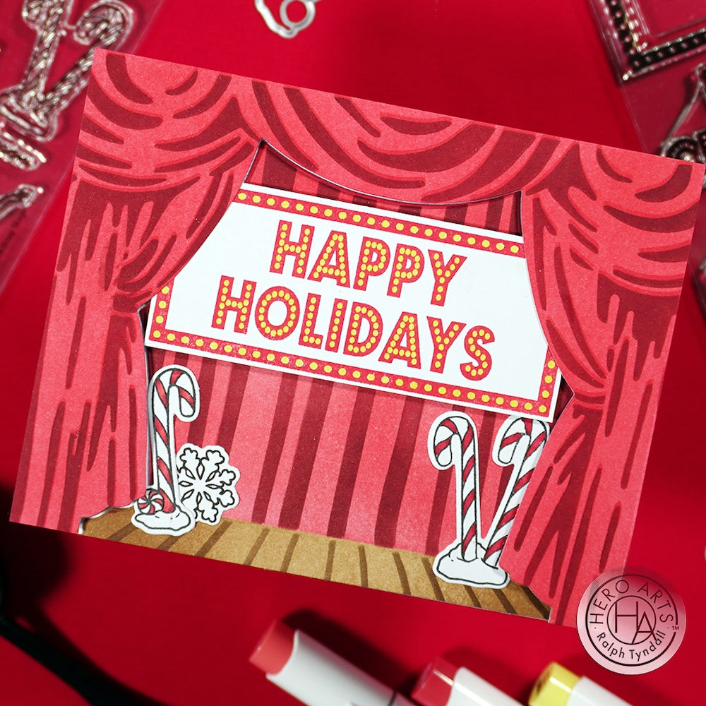 Hero Arts Holiday Marquee Messages Bundle sb416 happy
