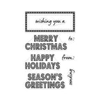 Hero Arts Holiday Marquee Messages Clear Stamp Set cm782 product