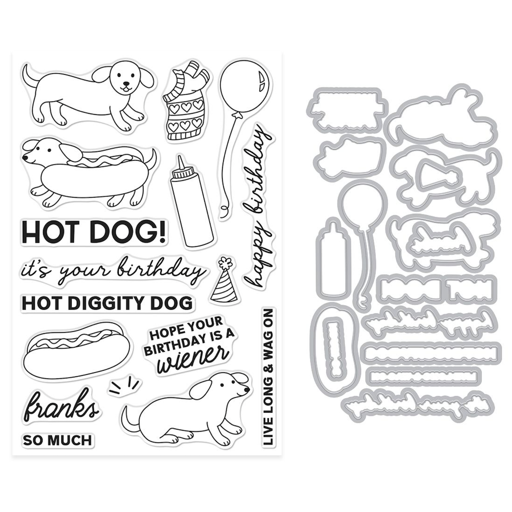 Hero Arts Hot Dog Stamp and Die Set dc356 product
