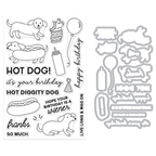 Hero Arts Hot Dog Stamp and Die Set dc356 product