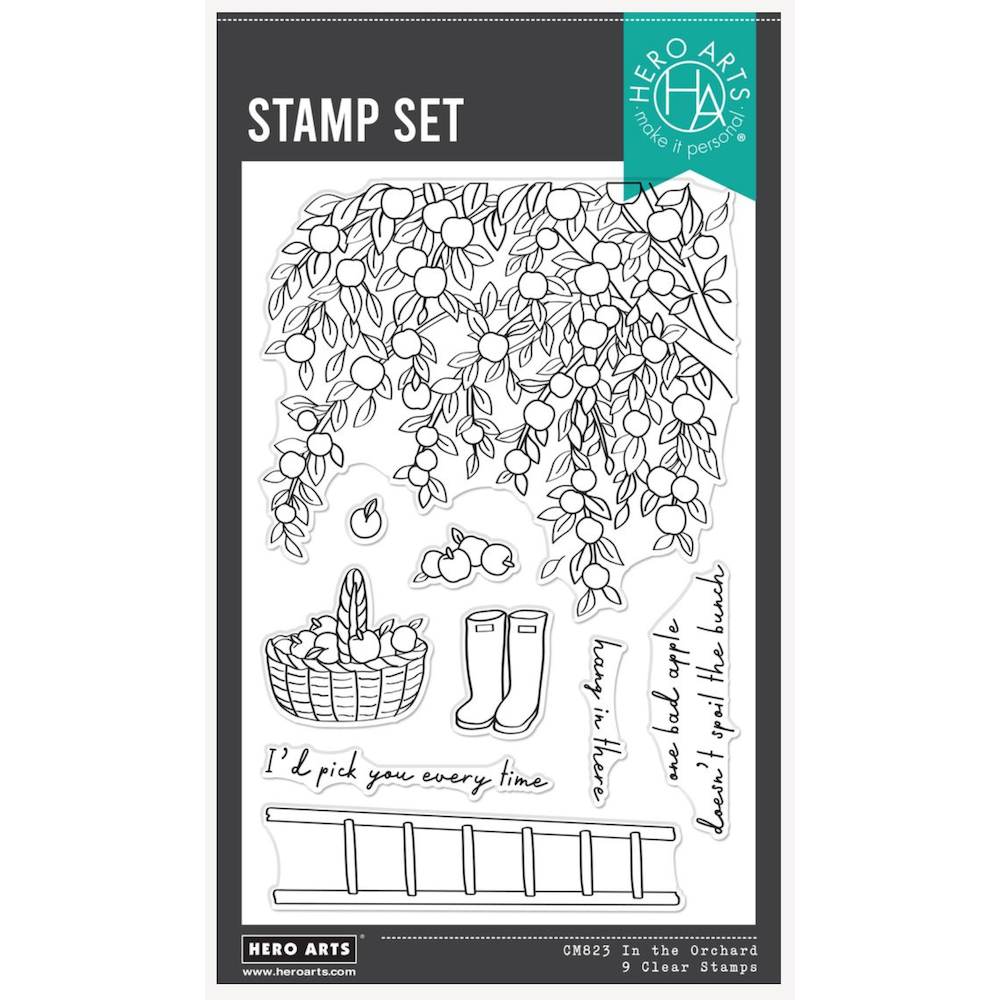 Hero Arts In The Orchard Clear Stamp Set cm823