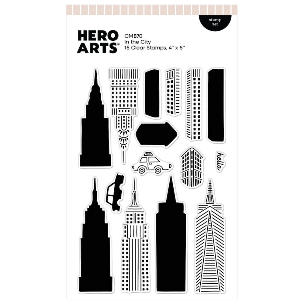 Hero Arts In the City Clear Stamp Set cm870