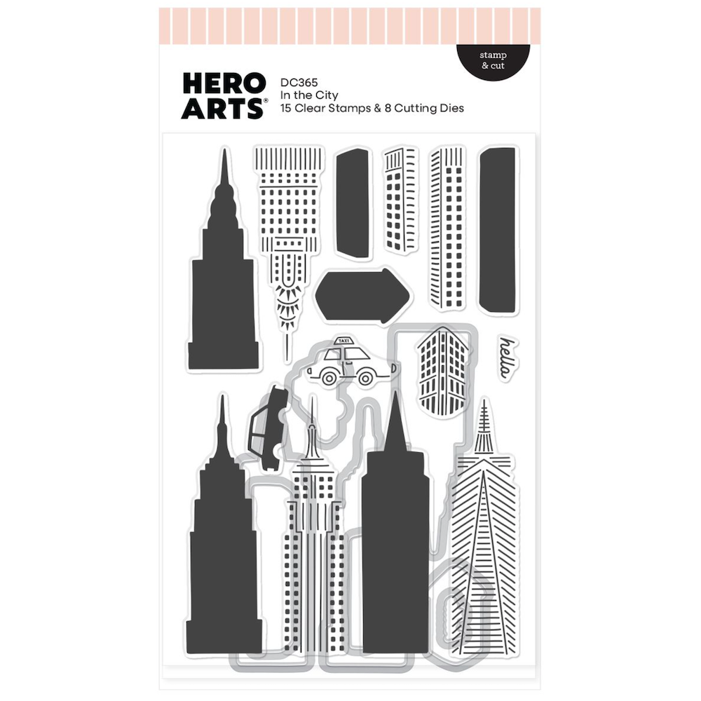 Hero Arts In the City Clear Stamp and Die Set dc365