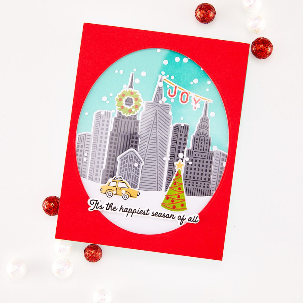 Hero Arts In the City Clear Stamp and Die Set dc365 taxi
