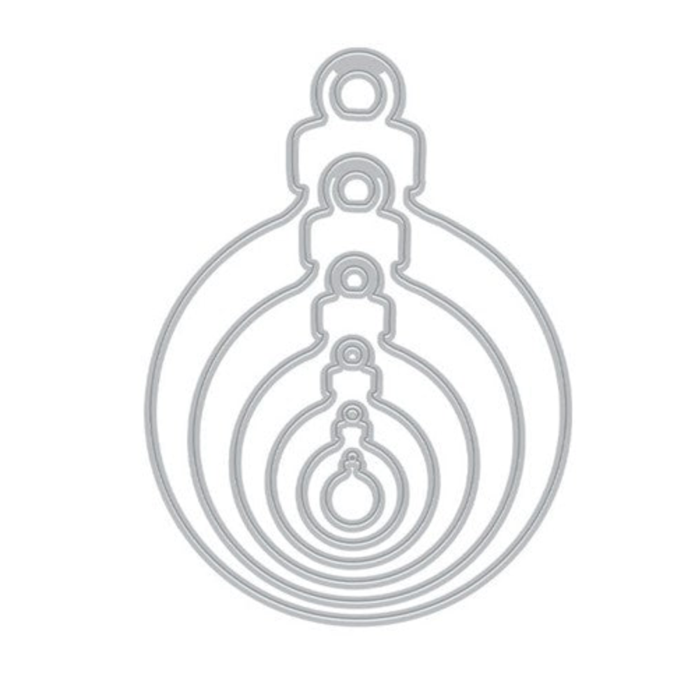 Hero Arts Infinity Dies BULB ORNAMENT DF072