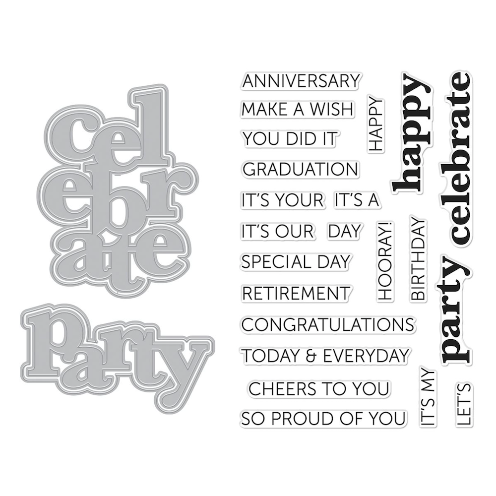 Hero Arts It's Our Anniversary Clear Stamp and Die Set dc311 product
