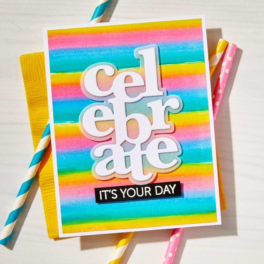 Hero Arts It's Our Anniversary Clear Stamp and Die Set dc311 product celebrate