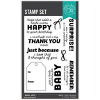 Hero Arts Just Because Clear Stamp Set cm820