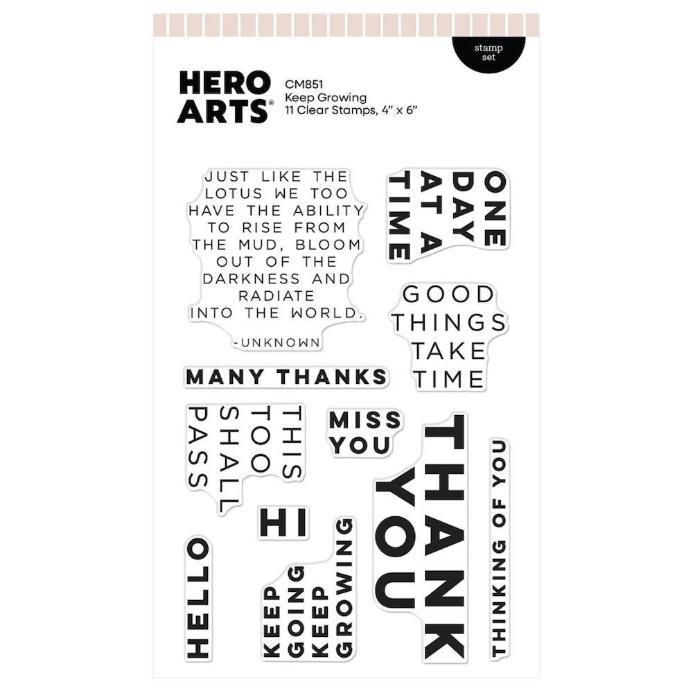 Hero Arts Keep Growing Clear Stamp Set cm851