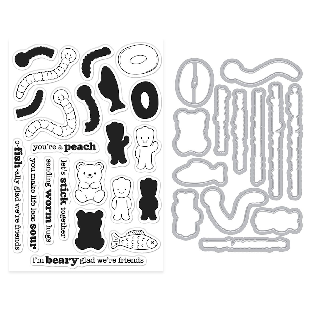 Hero Arts Let's Stick Together Clear Stamp and Die Set dc350 product