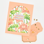 Hero Arts Lotus Field Layering Stencil Set sa307 flower